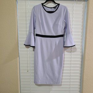 Sami & Jo Lavender Dress with Black Trim - Size Small - NWOT
